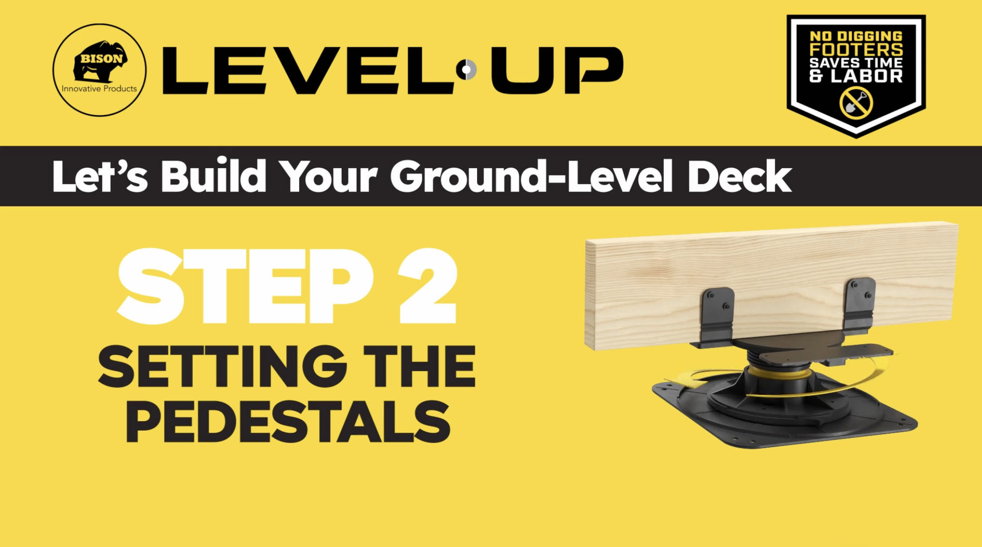 How to Set Up the Level.Up Deck Pedestals (Step 2 of 10)