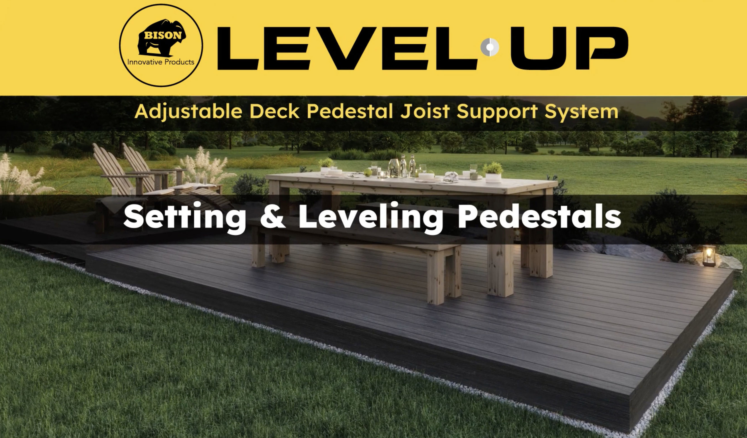 How to set and level the Level.Up Adjustable Deck Pedestal