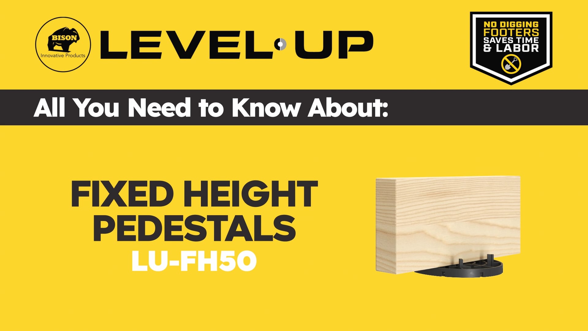 Overview of the Level.Up Fixed Height Pedestals