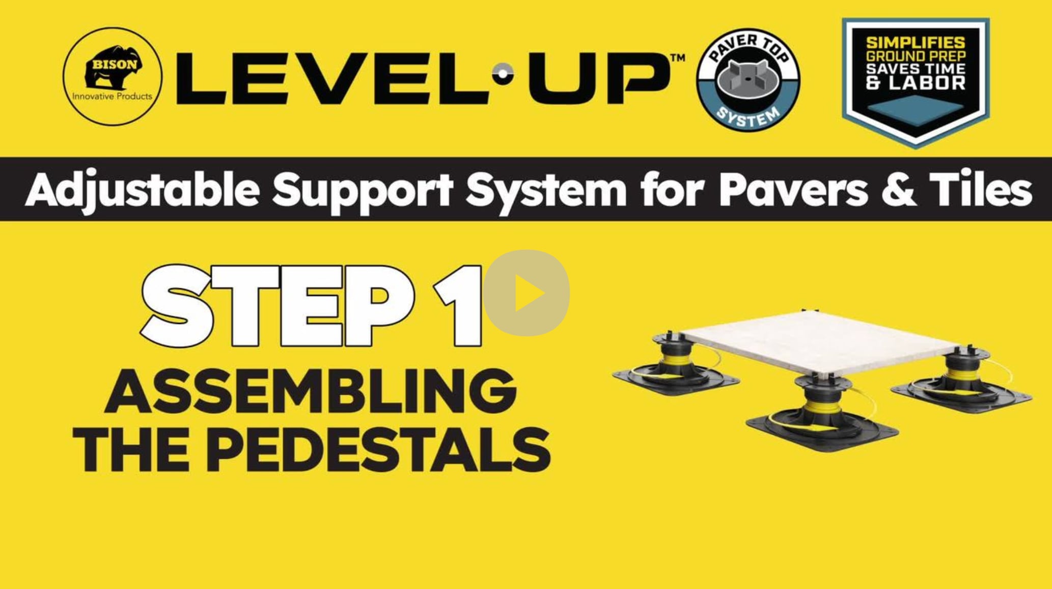 How to Assemble Level.Up Deck Pedestals (Step 1 of 8)
