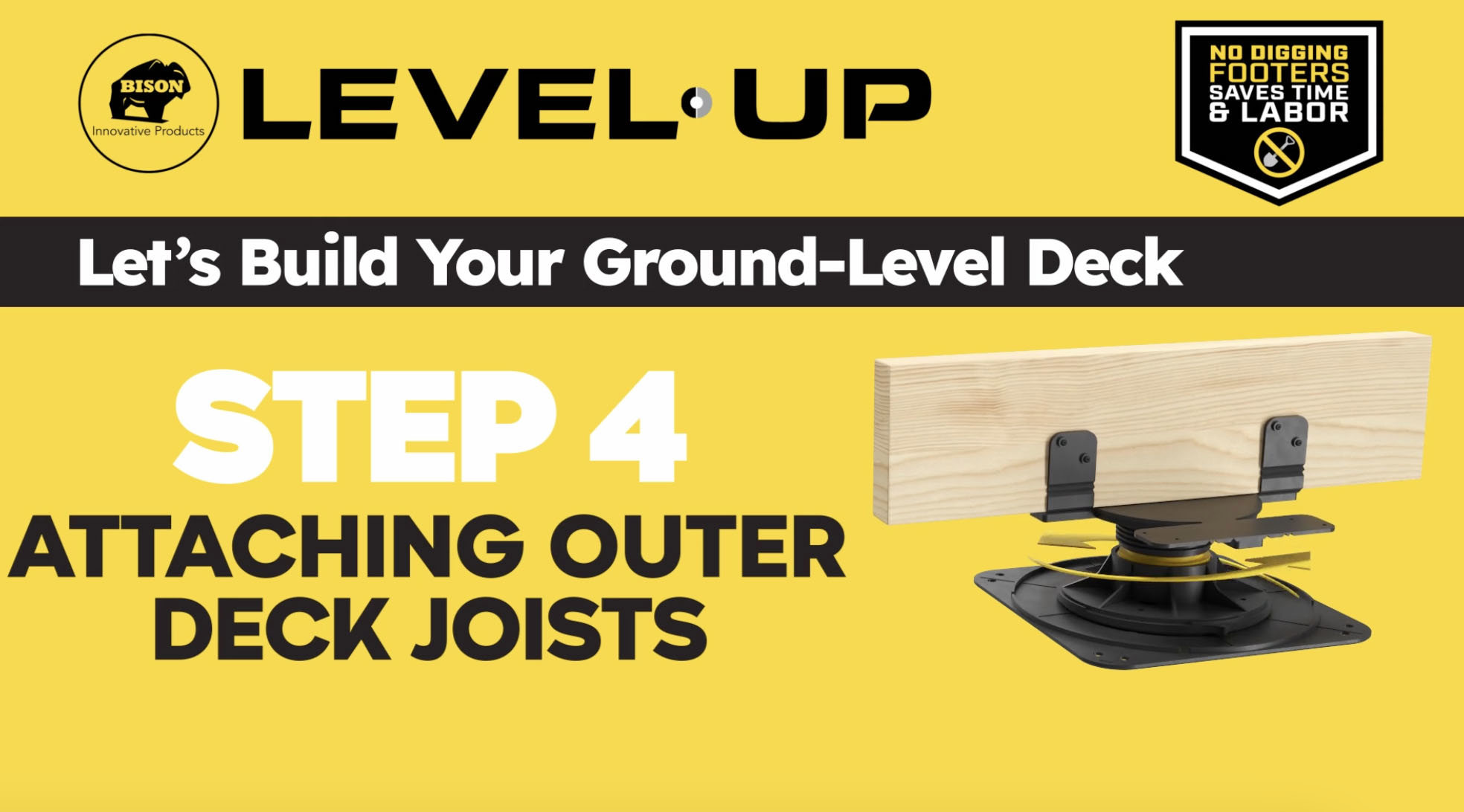 How to Attach the Outer Level.Up Deck Joist Boards (Step 4 of 10)