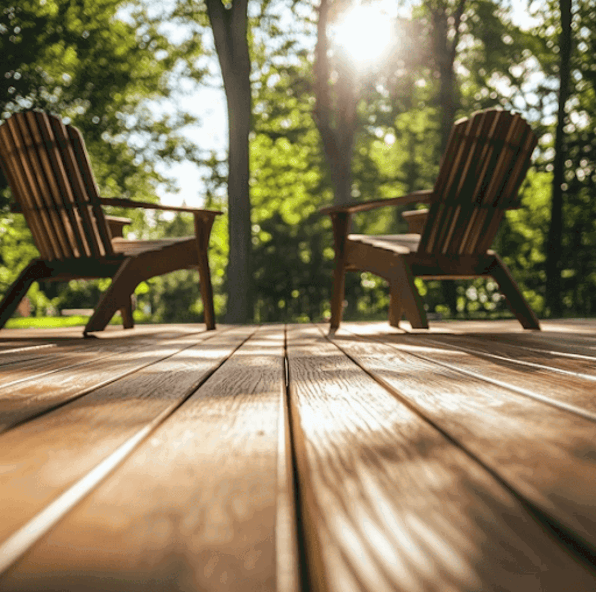 Deck With Two Chairs