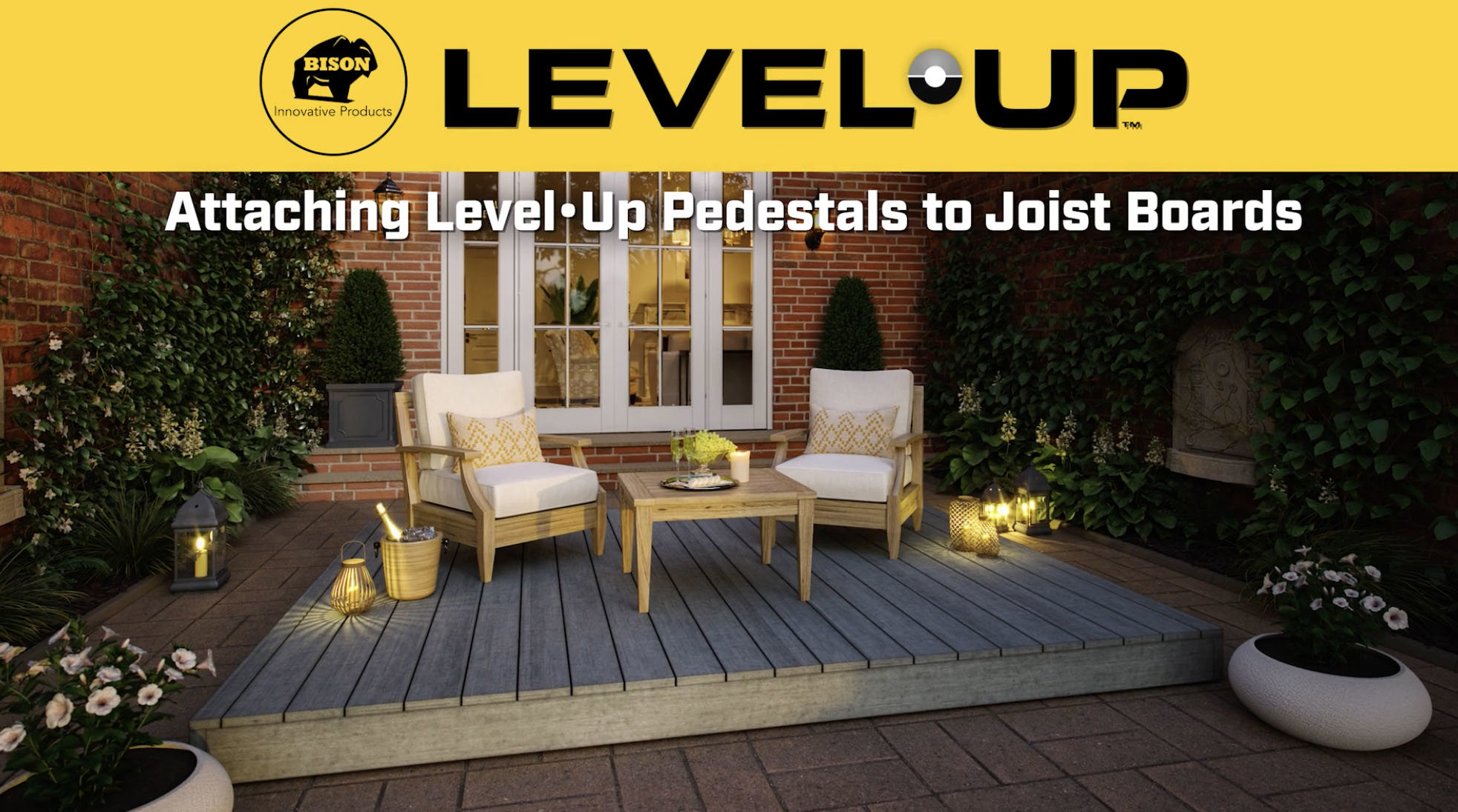 How to Attach Joist Boards to Level.Up Deck Pedestals