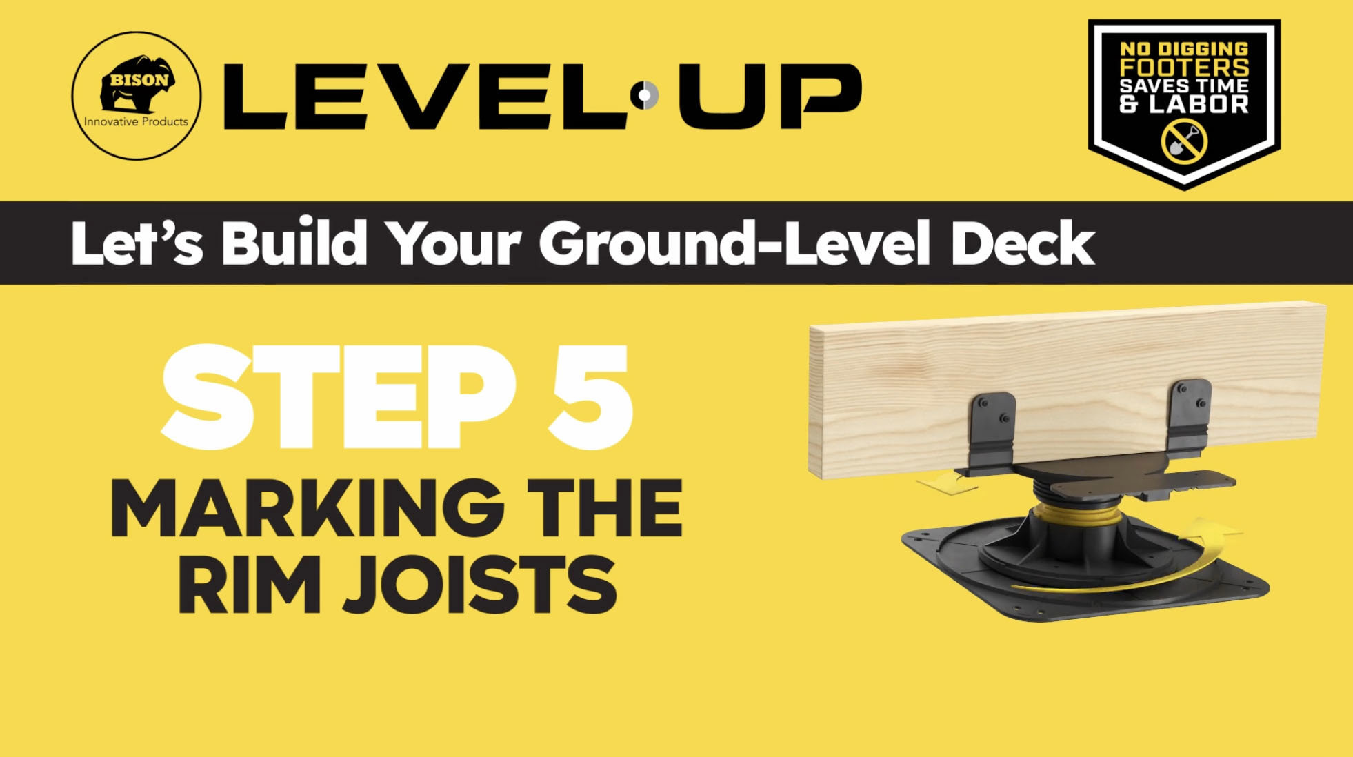 How to Mark the Level.Up Deck Rim Joists (Step 5 of 10)